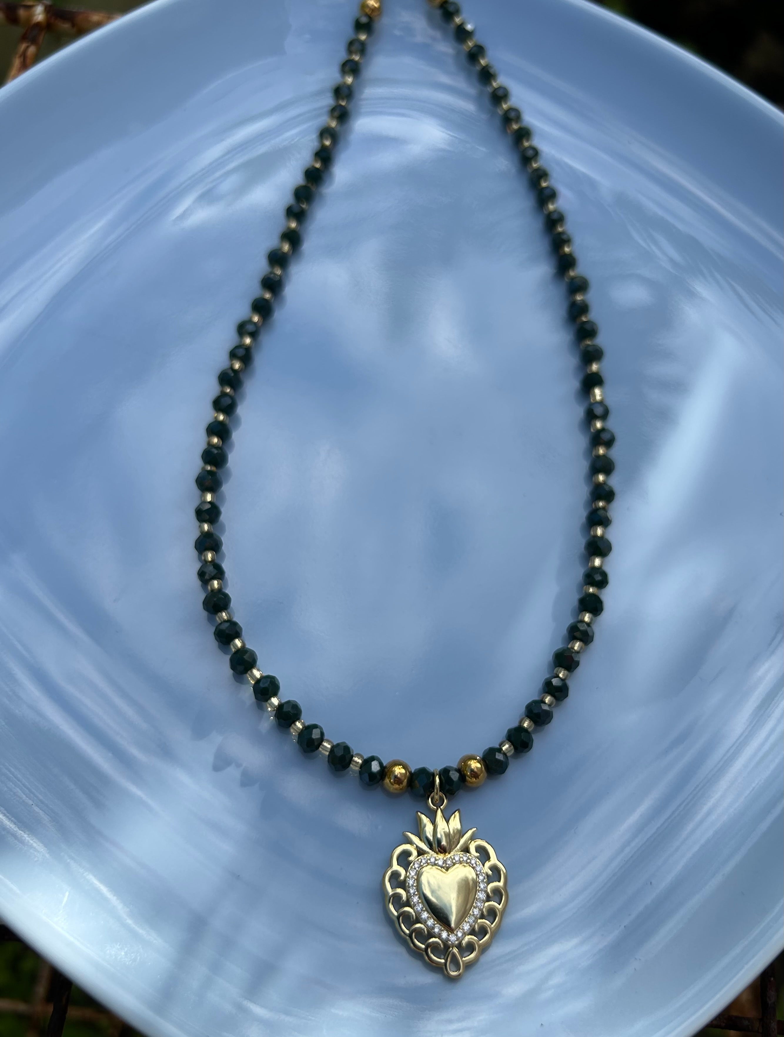 Emerald Flame Necklace